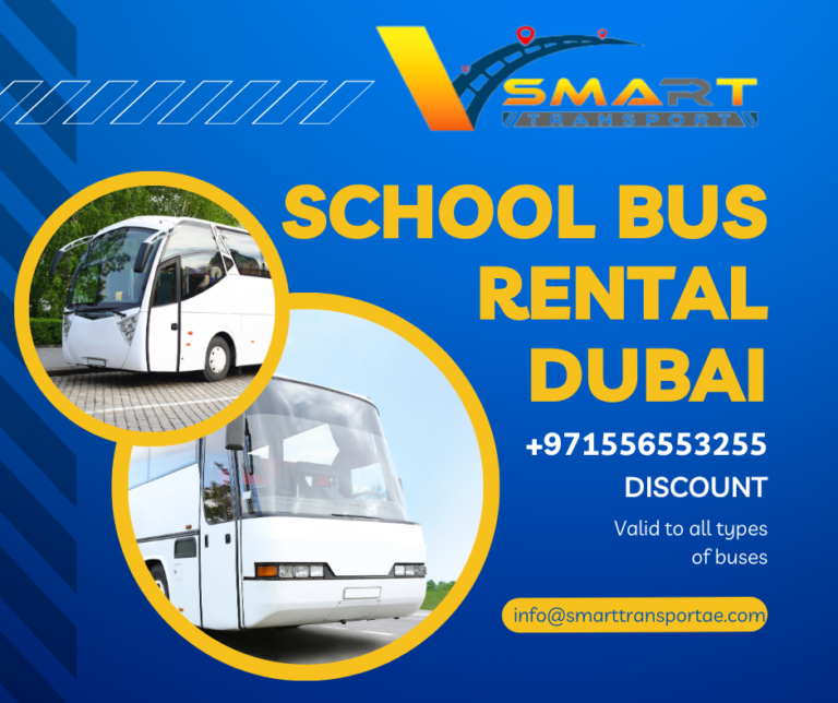 Hire Luxury Private School Bus Rental Dubai UAE
