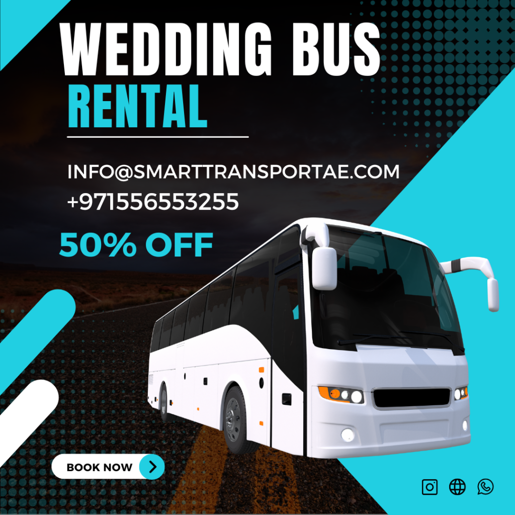 Welcome to SmartTransportAE, your premier destination for top-quality Wedding Bus Rental services. We specialize in providing reliable, luxurious, and convenient transportation solutions for weddings and other special occasions. With our commitment to excellence and customer satisfaction, we ensure that your wedding day transportation is nothing short of exceptional.